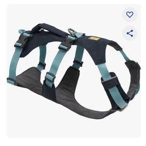 RuffWear Dog Harness - Blue and Basalt Grey